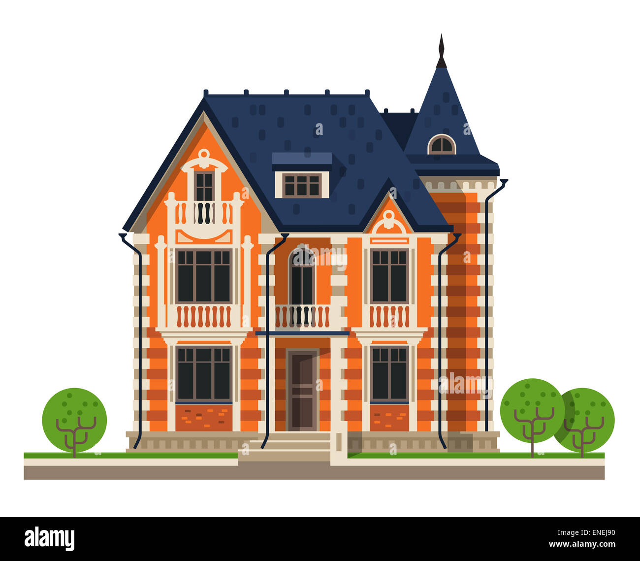 Vettore di casa logo design modello. costruzione di architettura o icona. Foto Stock