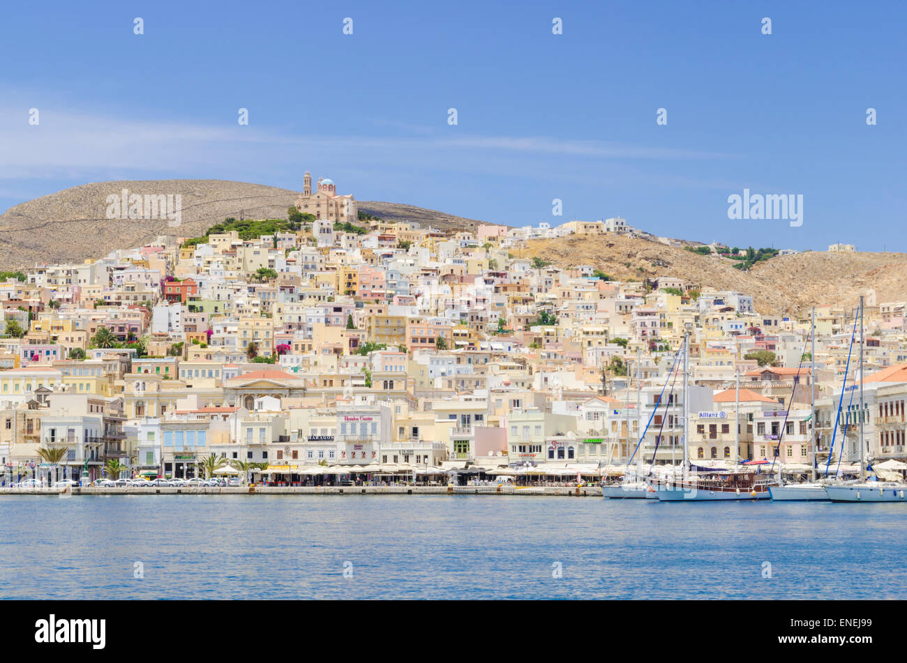 Ermoupolis, Syros Island, Cicladi Grecia Foto Stock