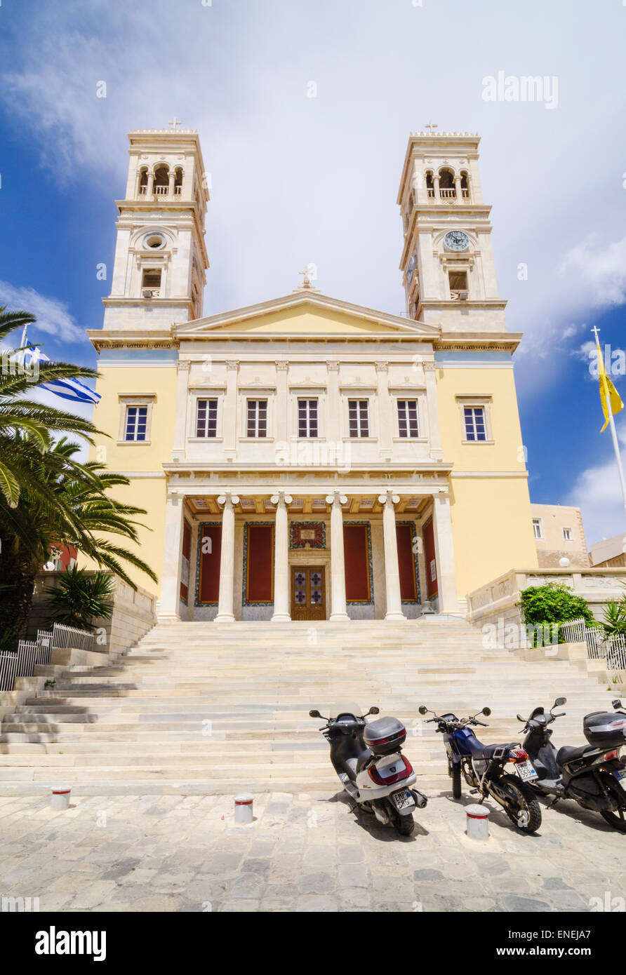 La chiesa di San Nicola, ERMOUPOLI, SIROS, CICLADI Grecia Foto Stock