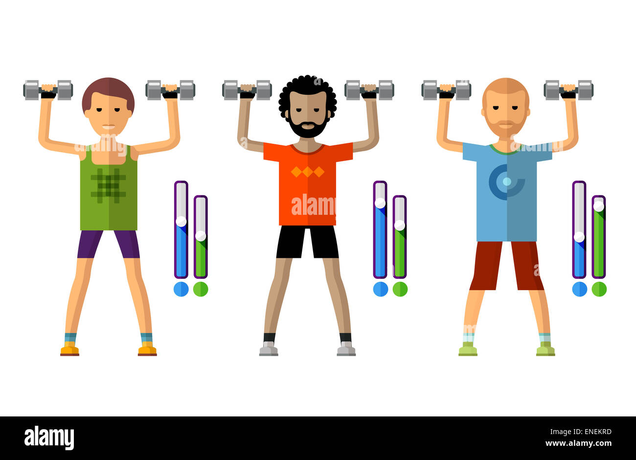 Palestra vector logo design modello. sport ed atletica o icona fitness. Foto Stock