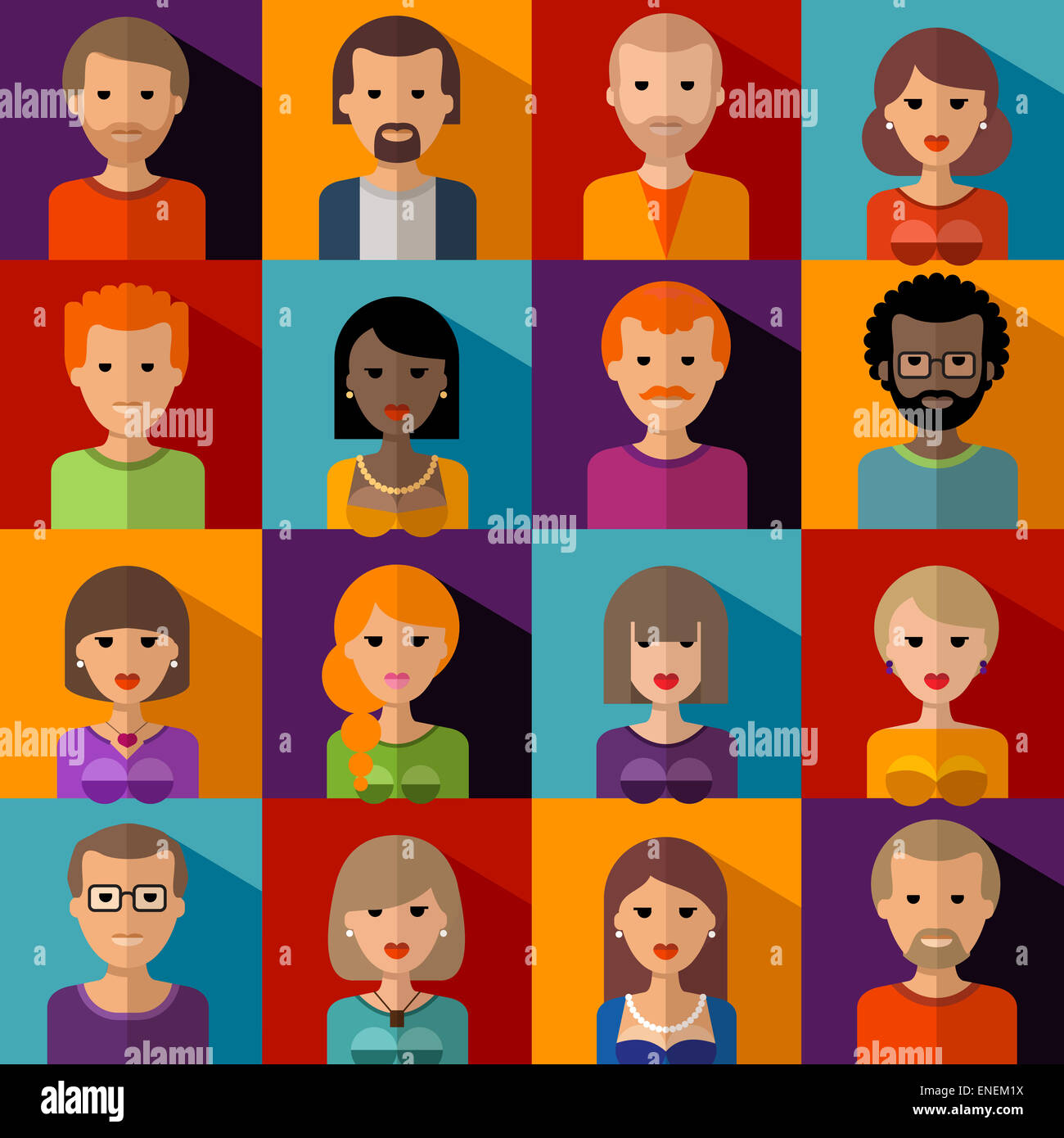 Vettore di persone logo design modello. account, utente o icona di polling. Foto Stock