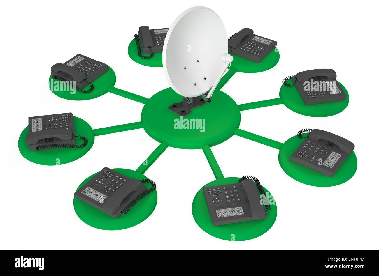 Concetto di comunicazione isolato su sfondo bianco Foto Stock