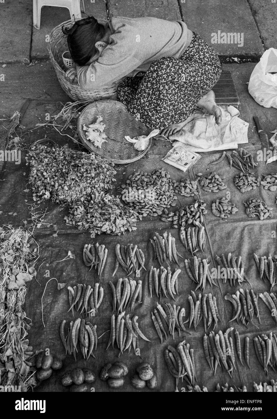 Market Shop, Yangon, Myanmar Foto Stock