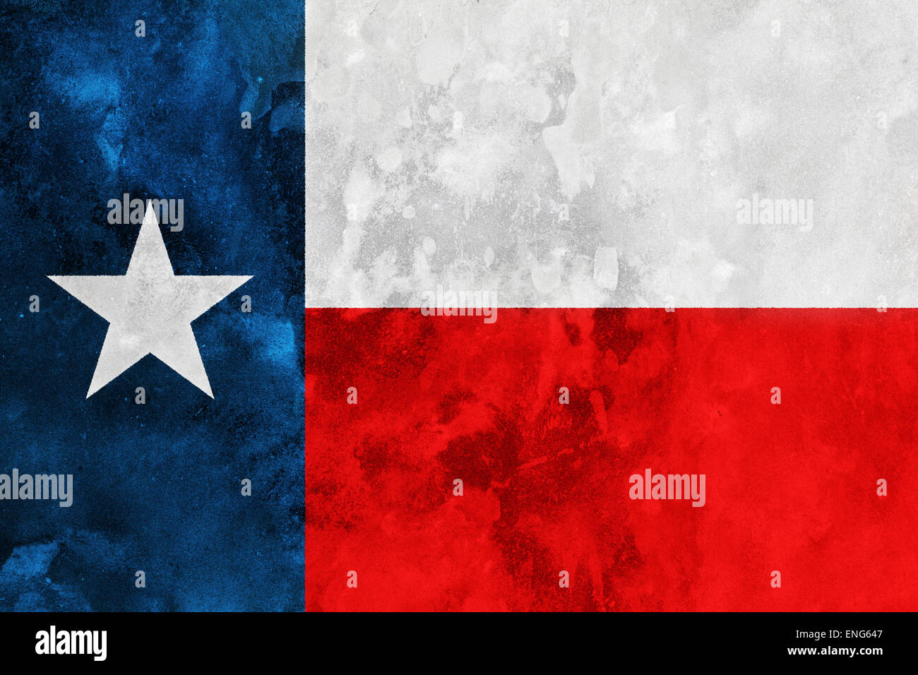 Berretto bianco ricamato con mappa del Texas (sovrapposizione bandiera del Texas) - Italia