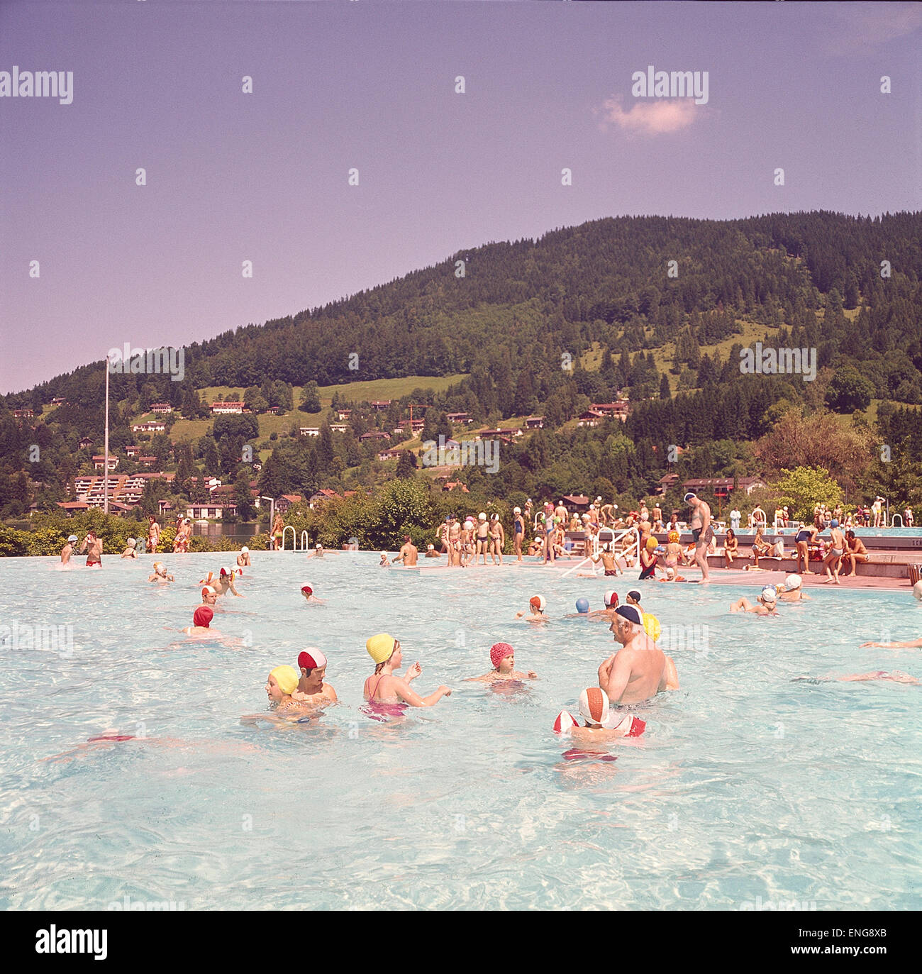 Deutschland, Rottach-Egern, Badeanstalt, Freizeitanlage Foto Stock