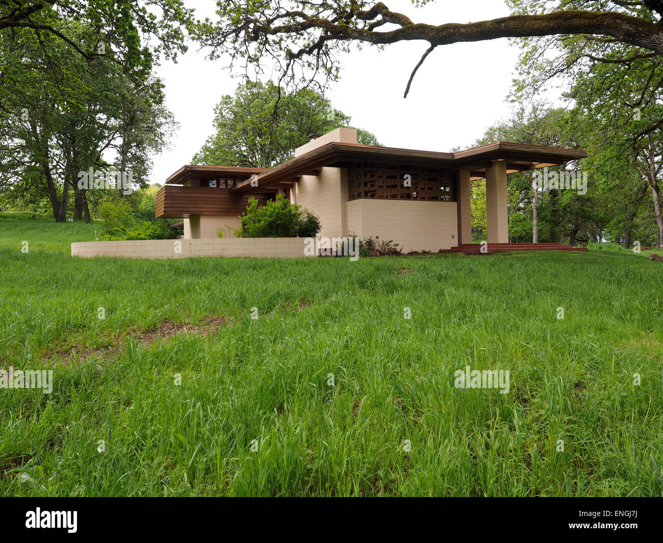 Il Gordon House di Silverton, Oregon, Stati Uniti d'America. Progettato da Frank Lloyd Wright. Foto Stock