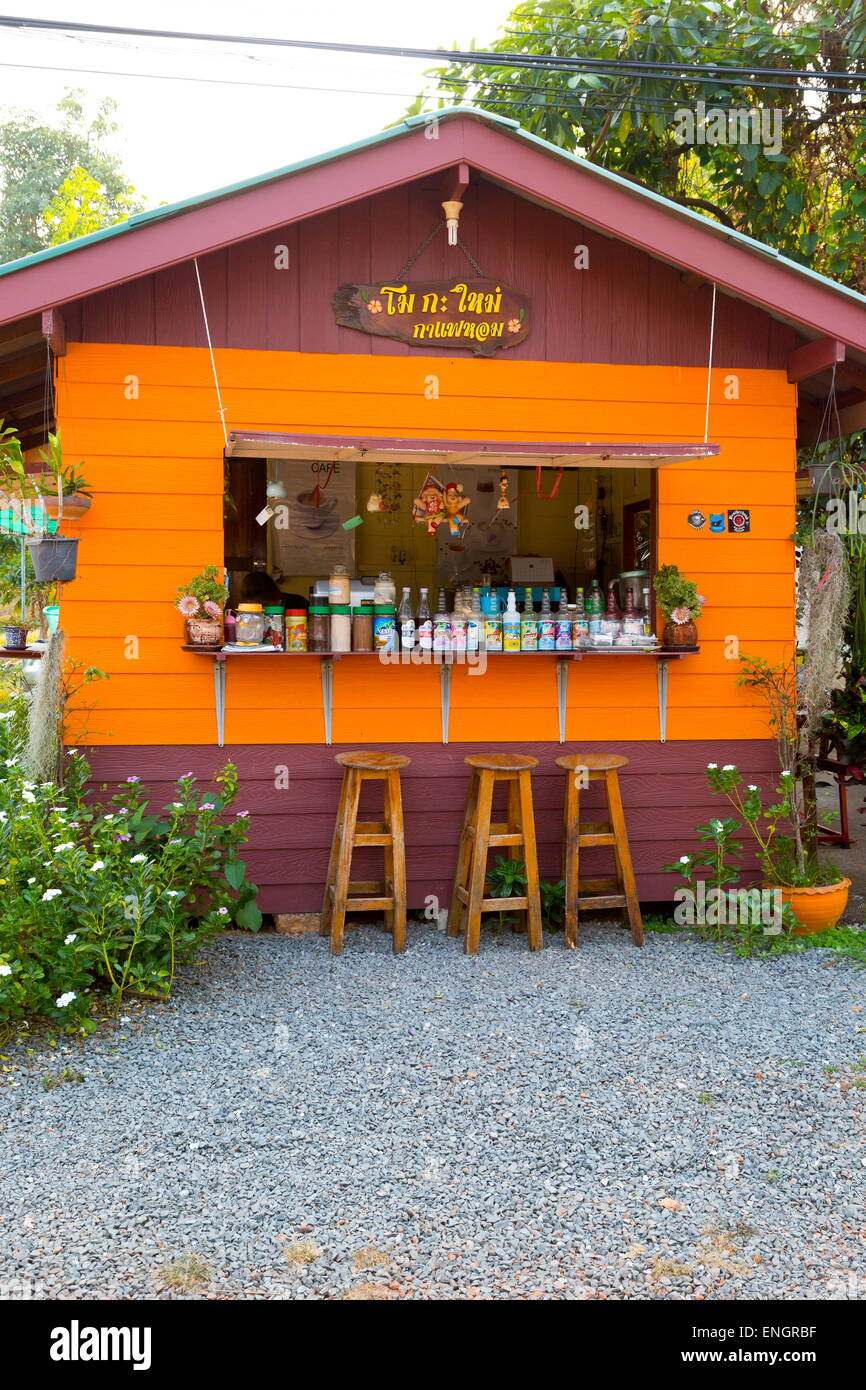 Kiosk su Ko Chang, Thailandia Foto Stock