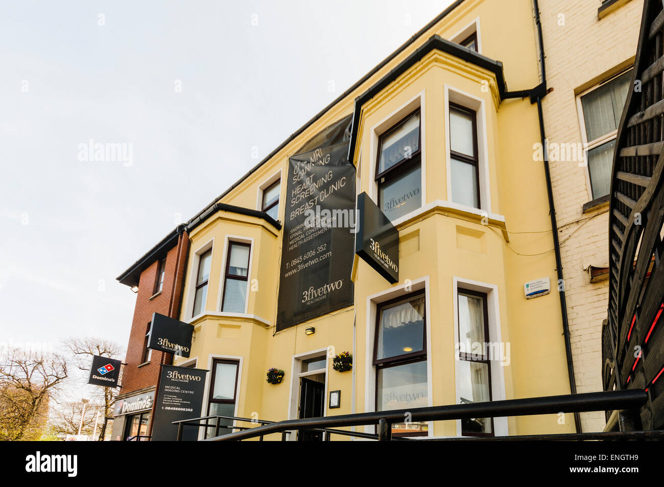 3fivetwo centro medico privato, Lisburn Road, Belfast, specializzato in screening cardiaco Foto Stock