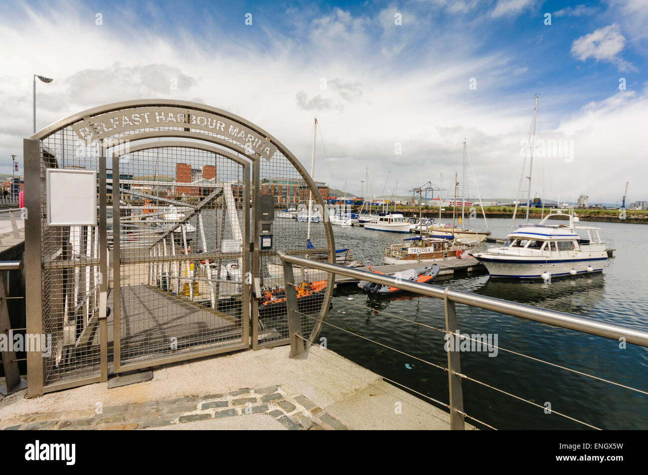 Belfast Harbour Marina Foto Stock