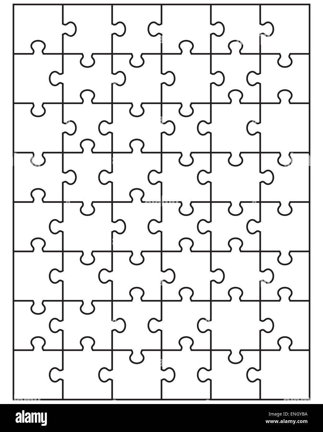 puzzle bianco 3 Foto Stock