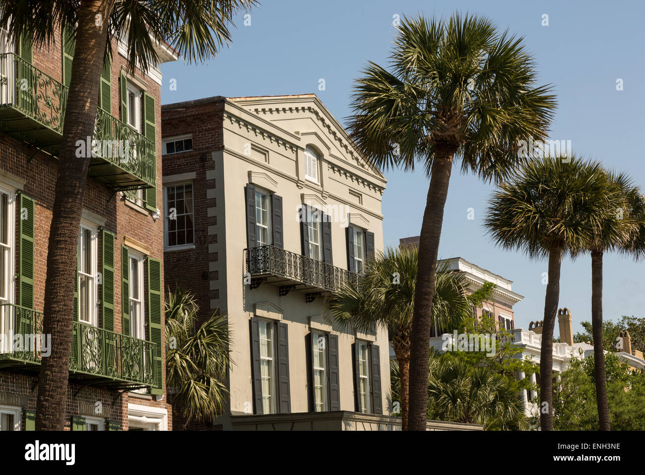 Il William Ravenel casa sulla batteria est nella Storica Charleston, Sc. Foto Stock