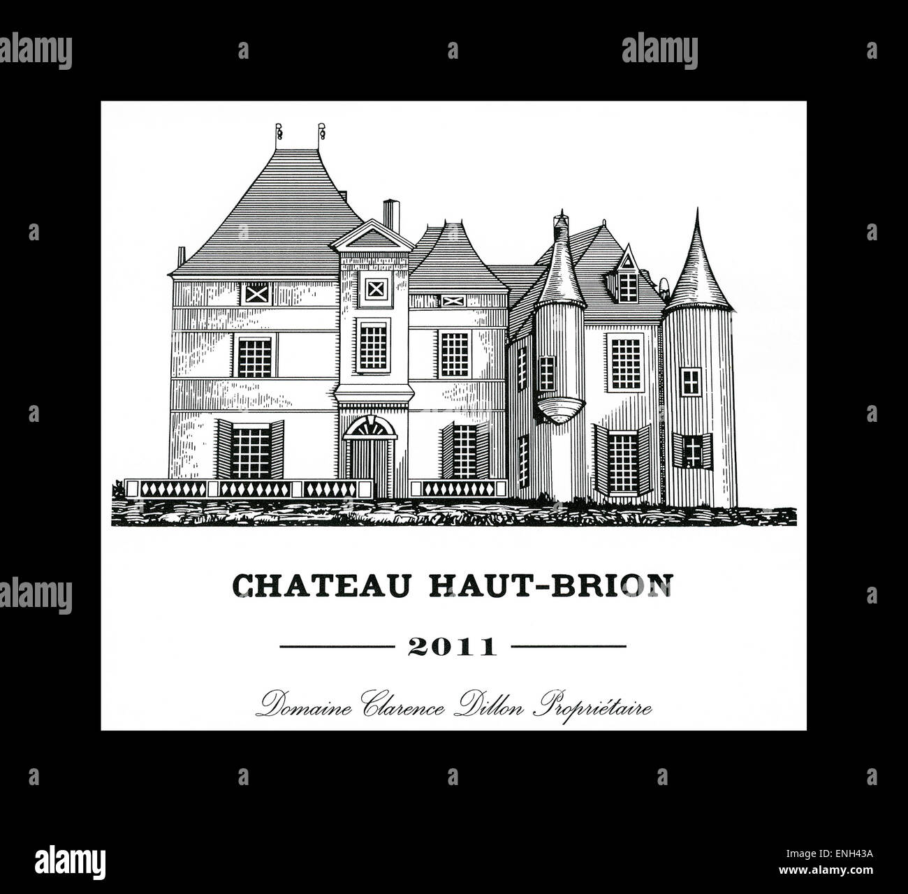Chateau Haut Brion 2011 vino etichetta del flacone Foto Stock