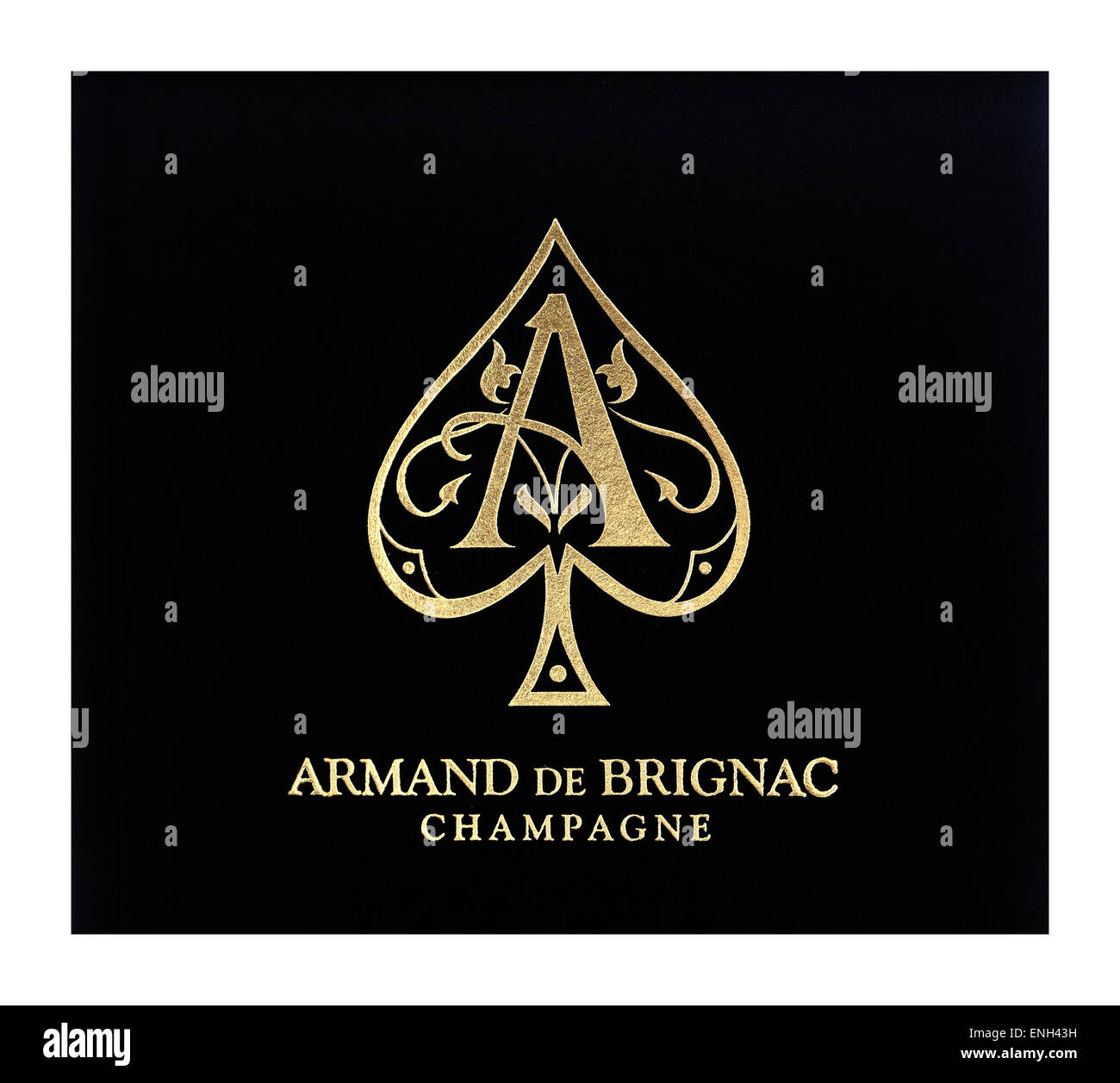 Armand de Brignac "Ace of Spades" lusso etichetta di champagne Foto stock -  Alamy