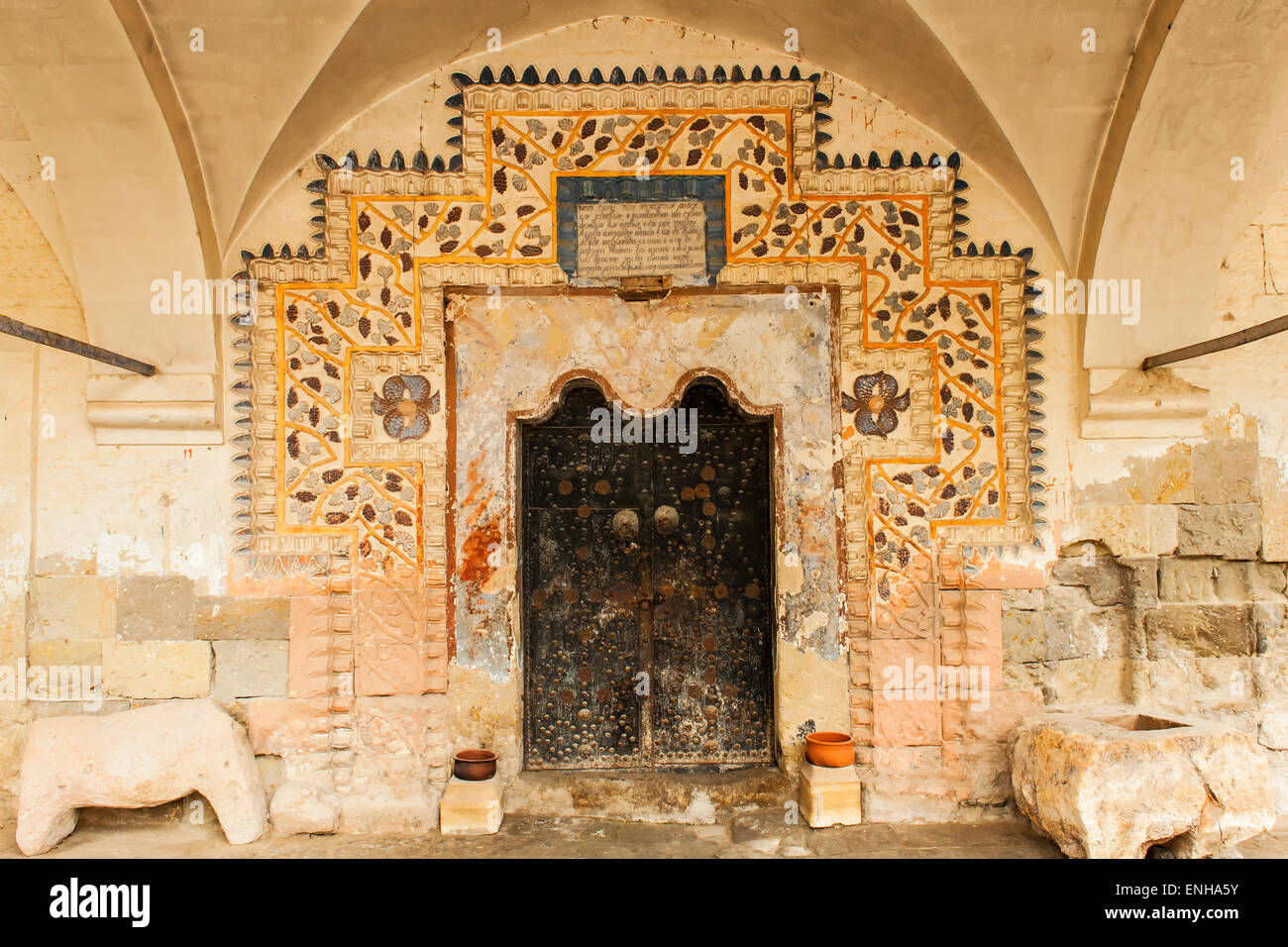 Ingresso di San Costantino e la chiesetta di Santa Elena, Mustafapasa, Cappadocia, Anatolia, Turchia Foto Stock