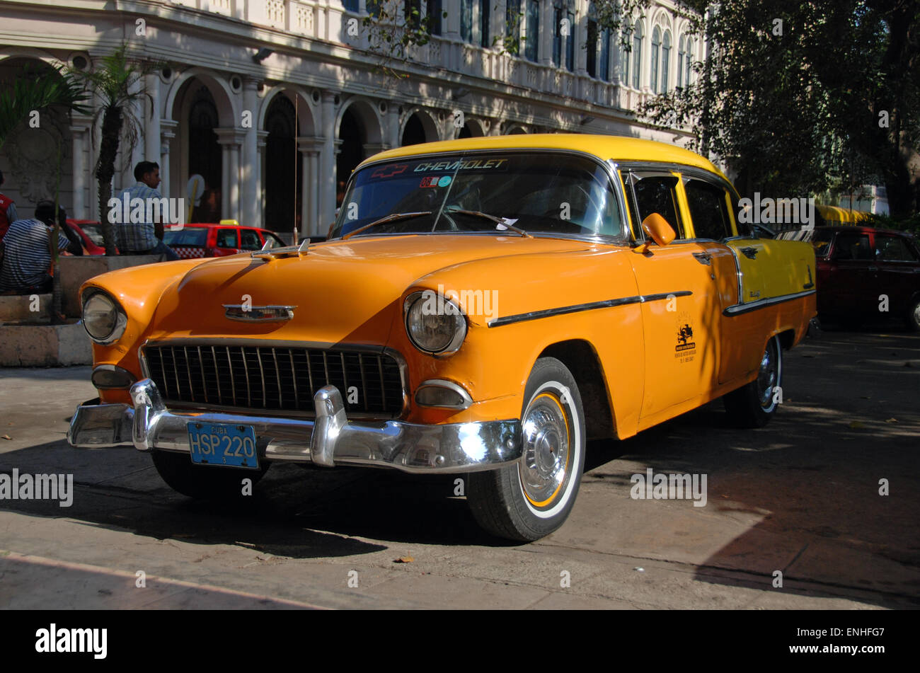 Vecchio vintage americano auto a l'Avana, Cuba. Foto Stock