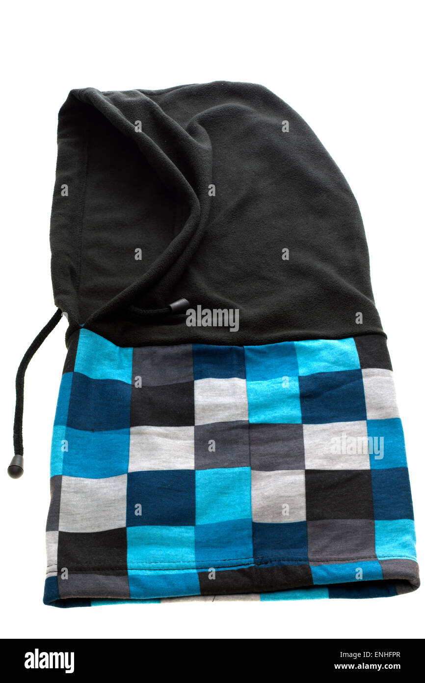 Nero e pile a scacchi cofano unisex Foto Stock