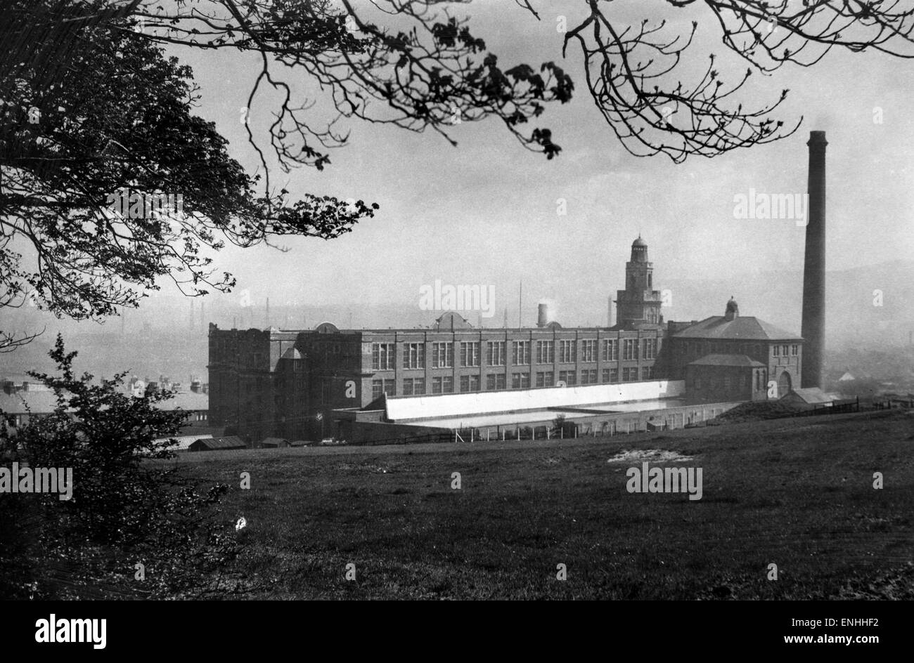 Stanhill Filatura Ring Mill, Oswaldtwistle vicino a Accrington in Greater Manchester, maggio 1946. Foto Stock