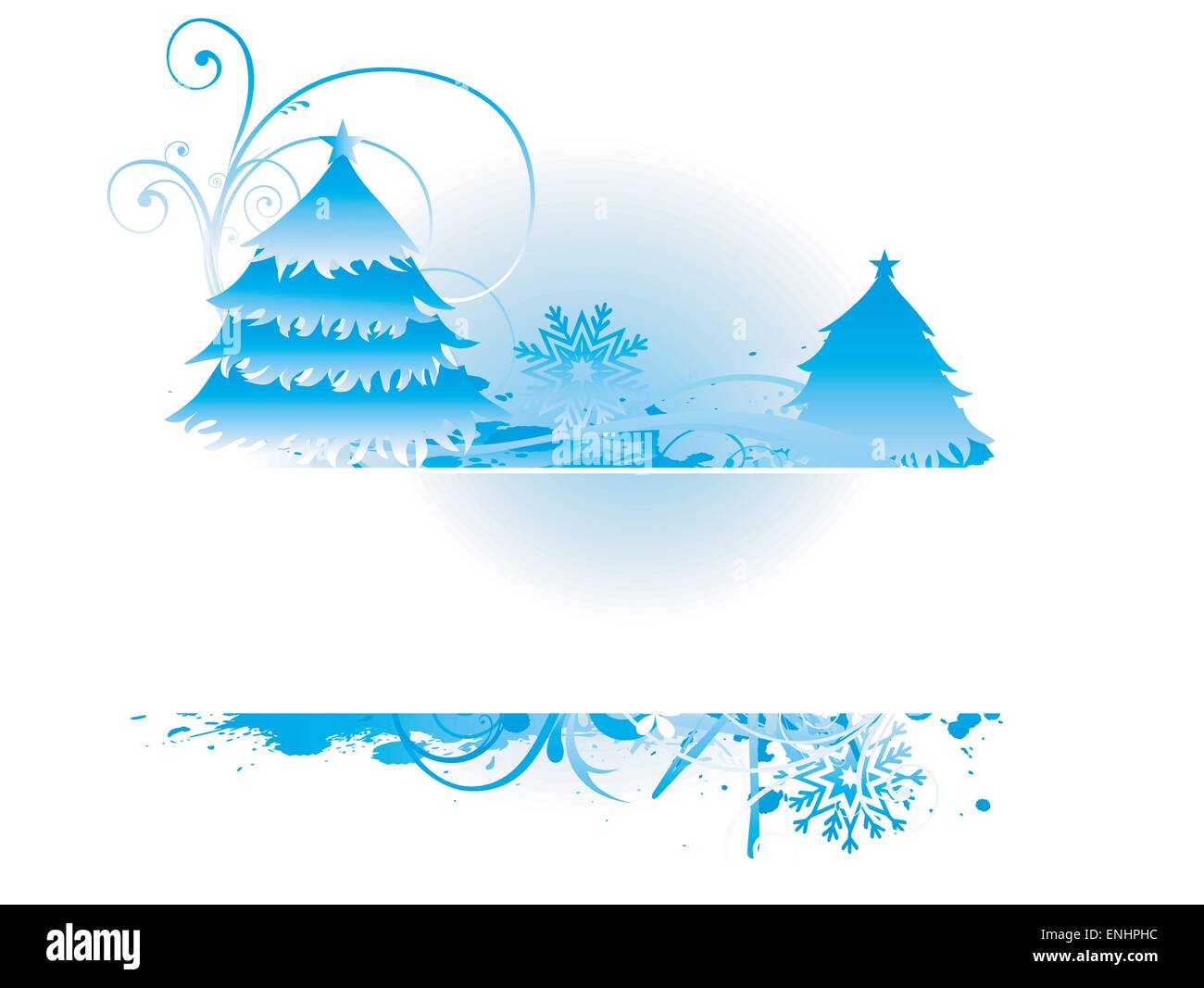 Vector bluastro sullo sfondo di Natale con spazio per il testo Illustrazione Vettoriale