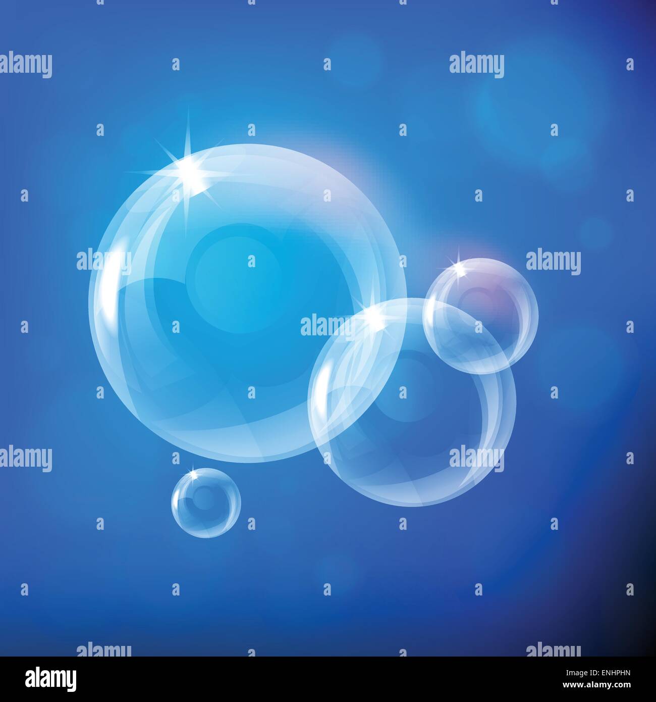 Luce di vettore di bolla di sapone Illustrazione Vettoriale