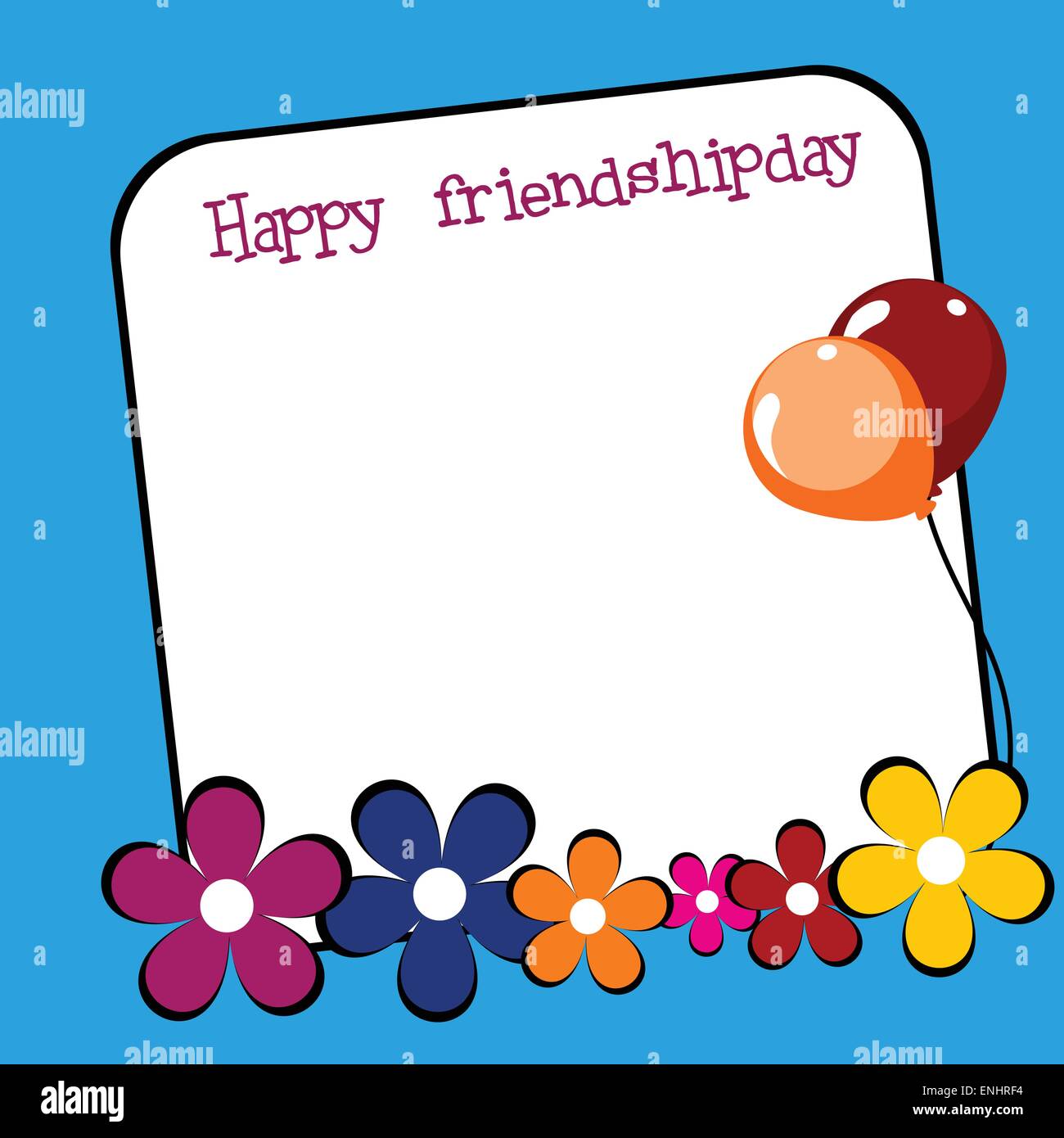 Vector amicizia giorno sfondo con spazio per il testo Illustrazione Vettoriale