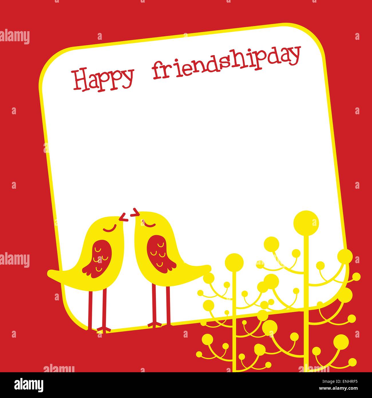 Vector amicizia giorno sfondo con spazio per il testo Illustrazione Vettoriale