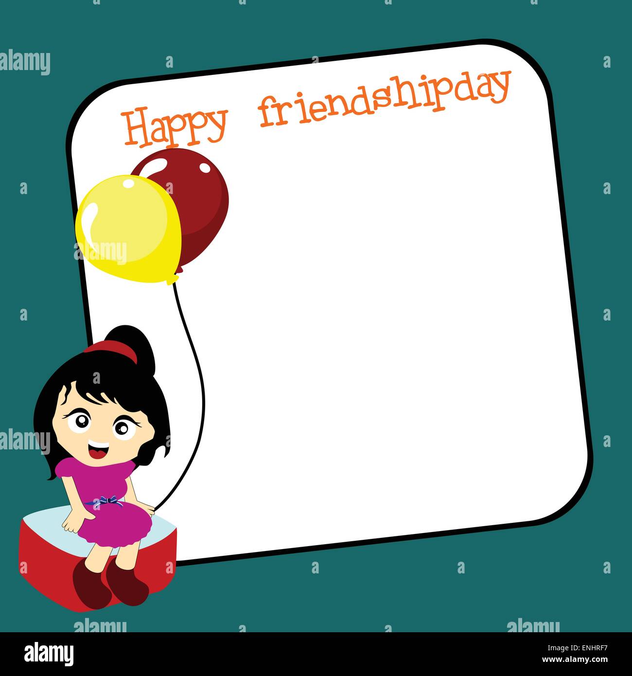 Vector amicizia giorno sfondo con spazio per il testo Illustrazione Vettoriale