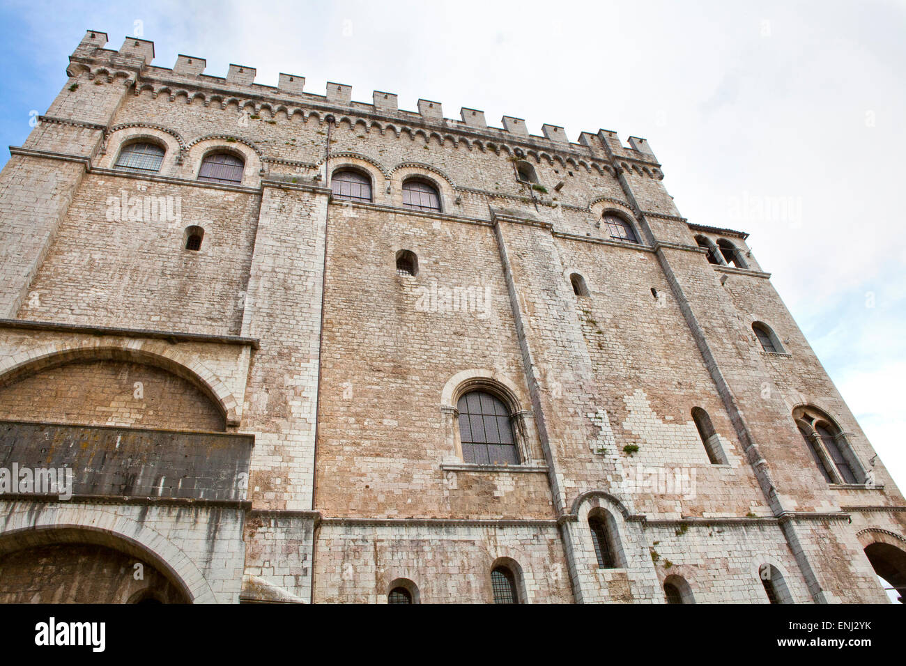 Palazzo dei Consoli a Gubbio Foto Stock