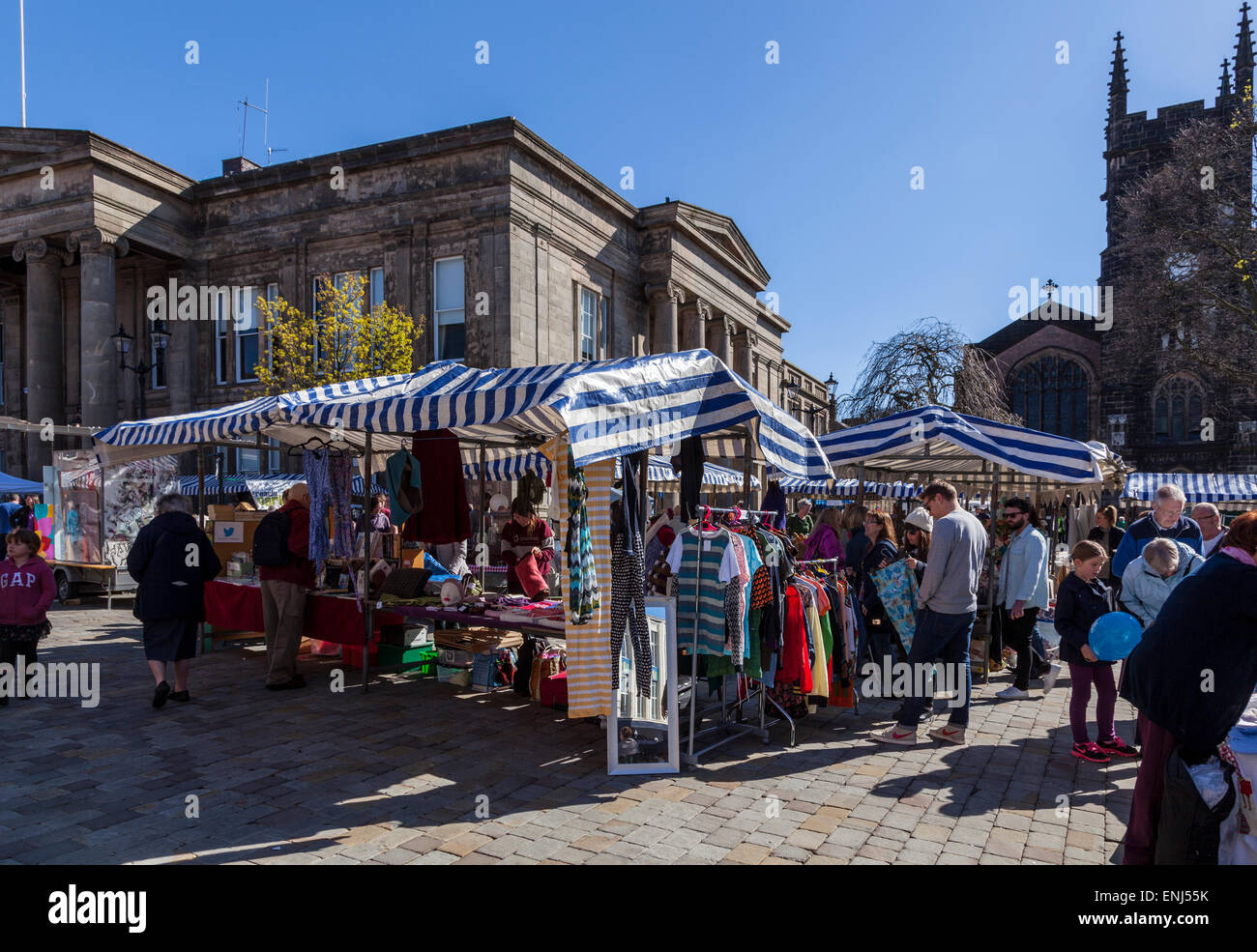 Melasso mensile Mercato in Macclesfield Foto Stock