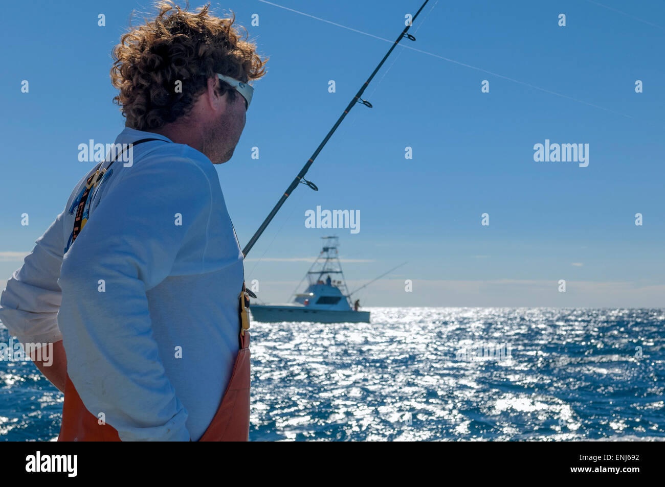 Offshore di pesca sportiva in Florida Keys. Stati Uniti d'America Foto Stock
