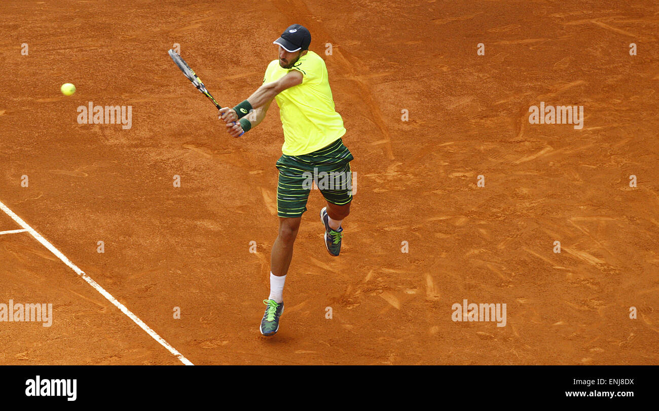 6 maggio 2015 - Madrid, Spagna - 06.05.2015 Madrid, Spagna. Steve Johnson ha perso a Rafael Nadal in Madrid Open 2° round, 6-4, 6-3 (credito Immagine: © Michael Cullen/ZUMA filo) Foto Stock