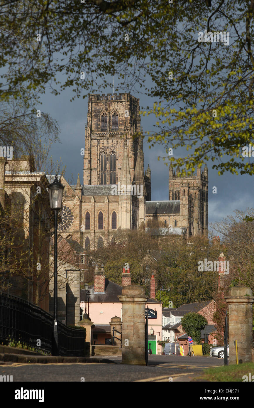 La storica Durham Cathedral in Durham Regno Unito Foto Stock