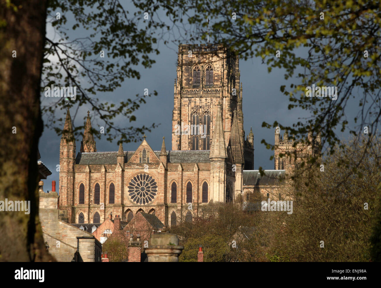 La storica Durham Cathedral in Durham Regno Unito Foto Stock