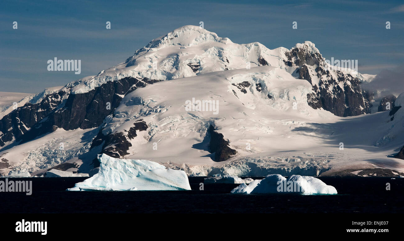 Il canale Errera nella Penisola Antartica Foto Stock