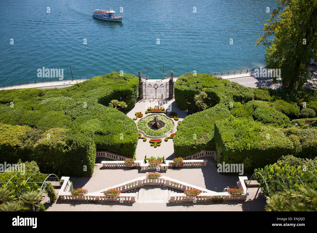 Giardini di Villa Carlotta, Italian Lake District Foto Stock