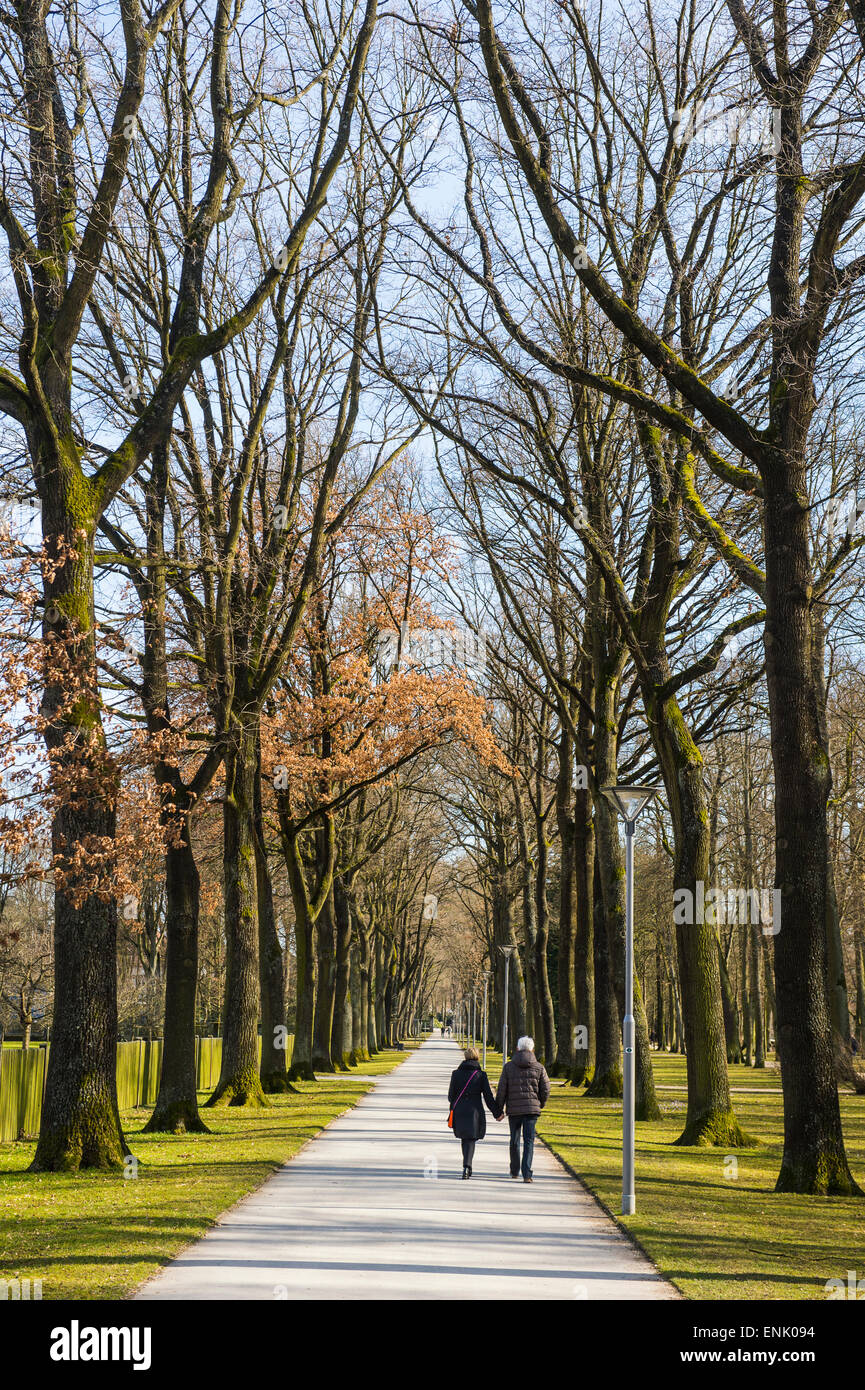 Nuovo palazzo (Neues Schloss) e corte giardino, Bayreuth, Alta Franconia, Baviera, Germania, Europa Foto Stock