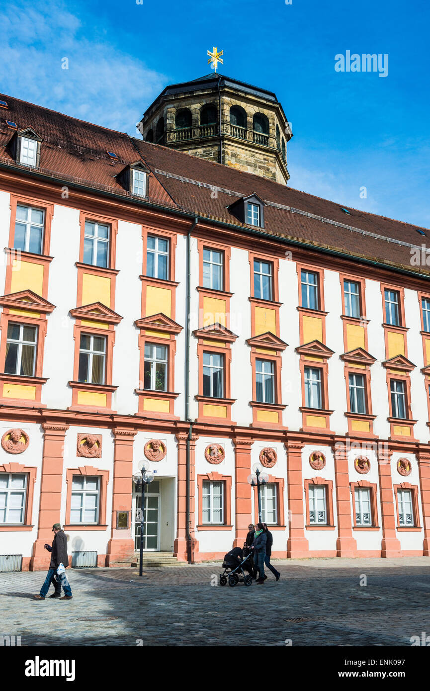 Il vecchio castello a Bayreuth, Alta Franconia, Baviera, Germania, Europa Foto Stock