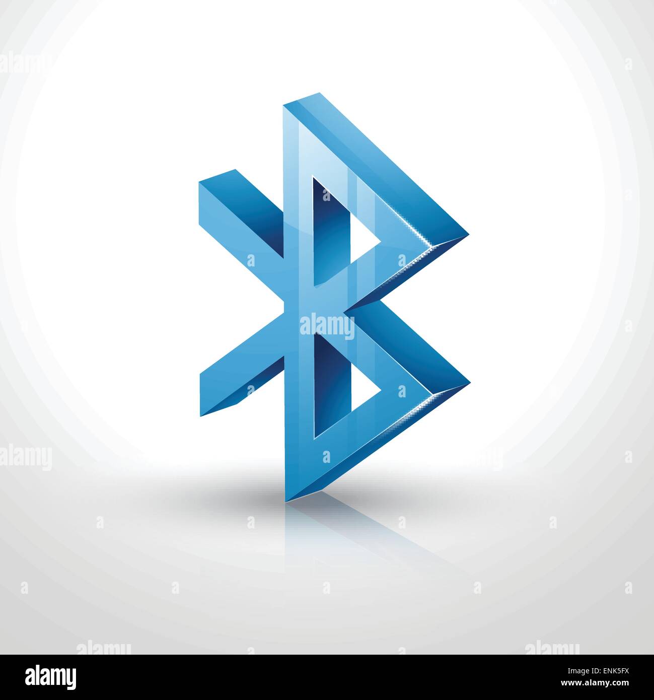 Simbolo bluetooth 3d Immagini Vettoriali Stock - Alamy