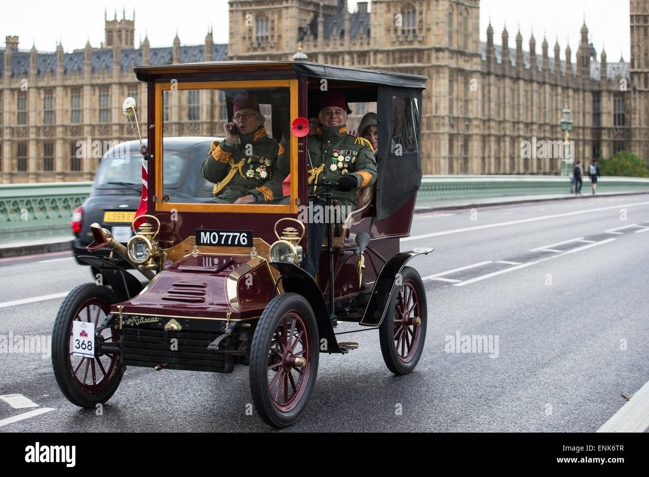 Bonhams Londra a Brighton Veteran Car Run 2014 dotate di: vista,Contestant dove: Londra, Regno Unito quando: 02 Nov 2014 Foto Stock