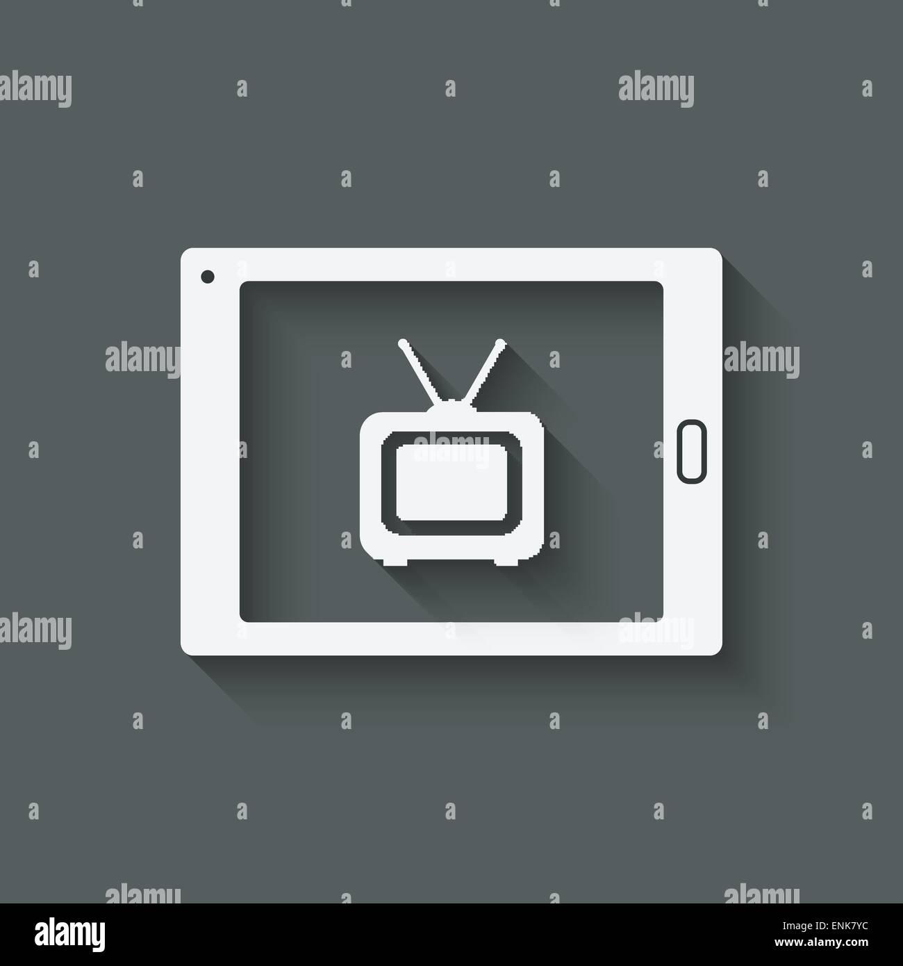 La tv online simbolo - illustrazione vettoriale EPS. 10 Illustrazione Vettoriale