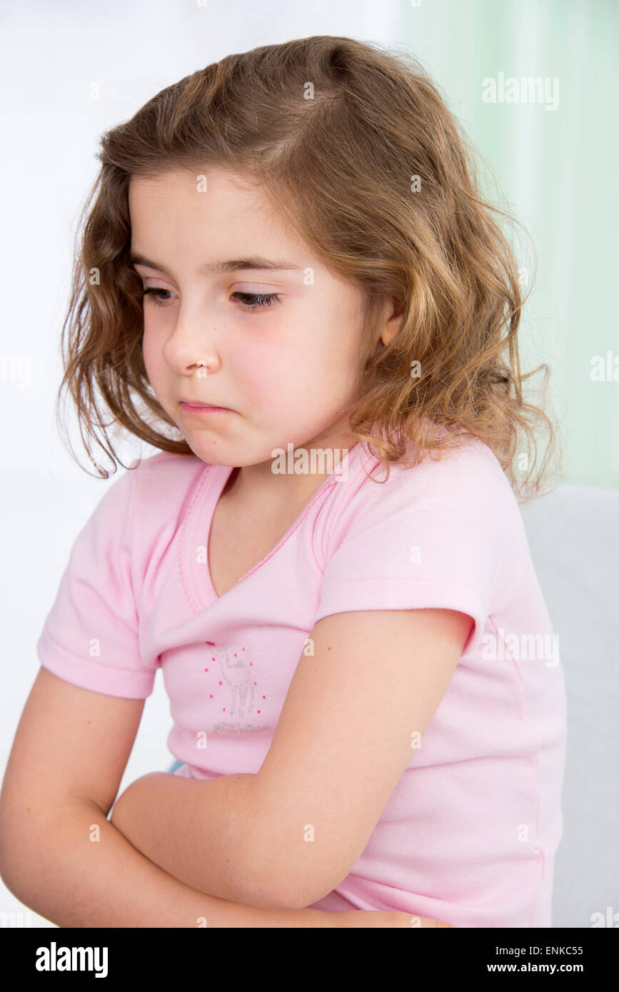 Bambino in consultazione Foto Stock