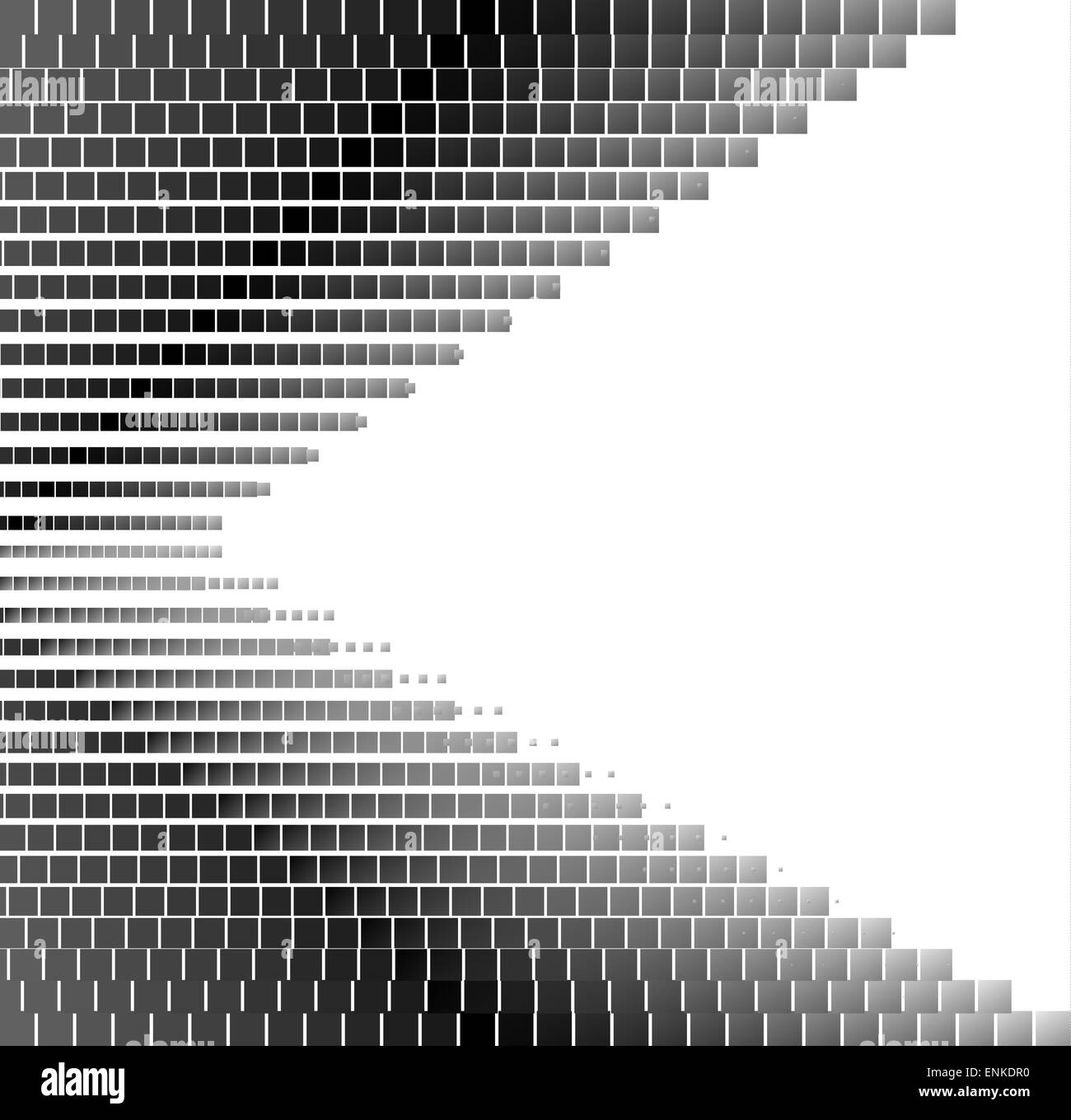 Nero Grigio disegno quadrato. Mosaico di pixel di sfondo punti con spazio di copia Foto Stock