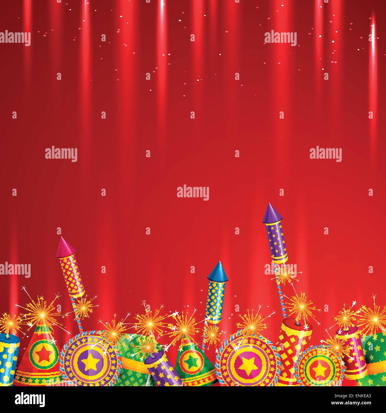 Vector diwali cracker sfondo Illustrazione Vettoriale