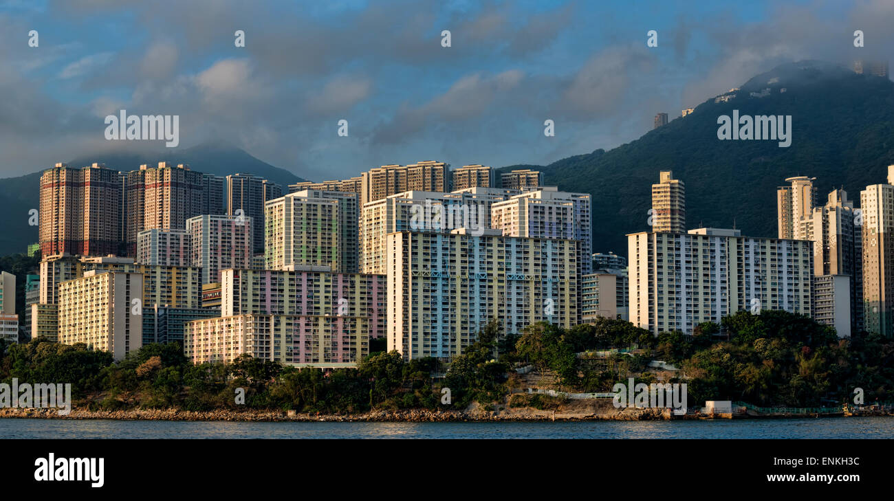 Wah Fu station wagon, alloggiamento pubblico station wagon, Hong Kong, Cina. Foto Stock