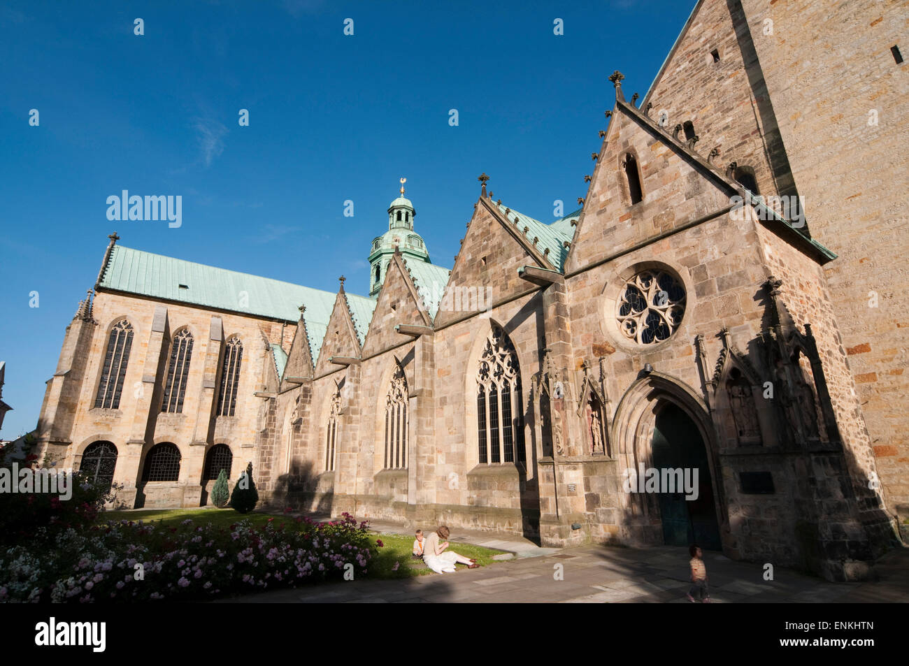 Hildesheimer Dom St. Mariae assunta, Hildesheim, Niedersachsen, Deutschland | cattedrale, Hildesheim, Bassa Sassonia, Germania Foto Stock