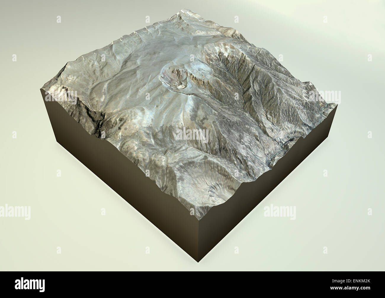Vulcano Huaynaputina vista satellitare in Perù meridionale. Elemento di questa immagine sono arredate dalla NASA Foto Stock Vulcano Huaynaputina vista satellitare in Perù meridionale. Elemento di questa immagine sono arredate dalla NASA Foto Stock