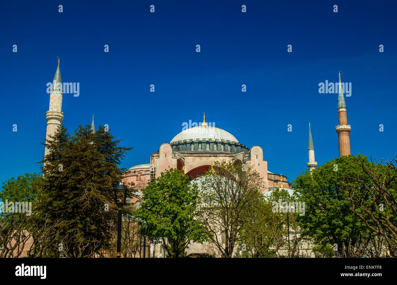 Hagia Sophia moschea in Piazza Sultanahmet, Istanbul, Turchia. Museo Hagia Sophia Istanbul Turchia Foto Stock