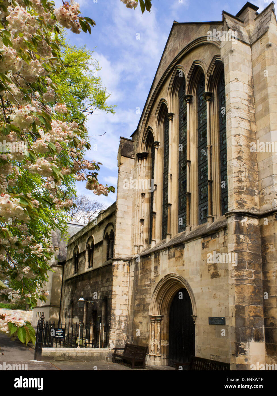 York Minster Libreria nel vecchio palazzo dei Rettori Park York Yorkshire Inghilterra Foto Stock