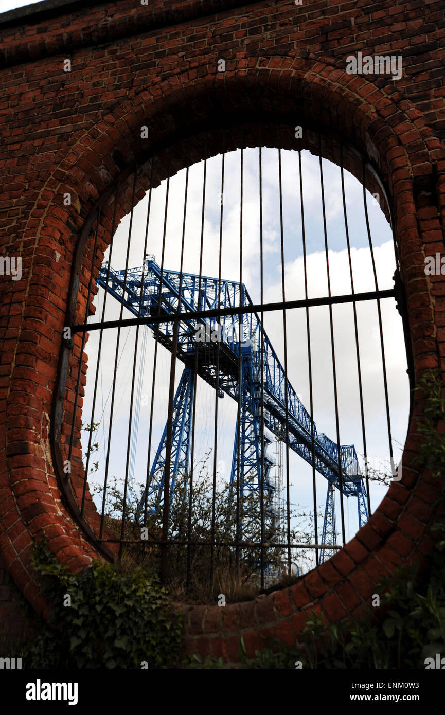 Middlesbrough Teeside REGNO UNITO - I Tees Transporter Bridge nel nord-est Foto Stock