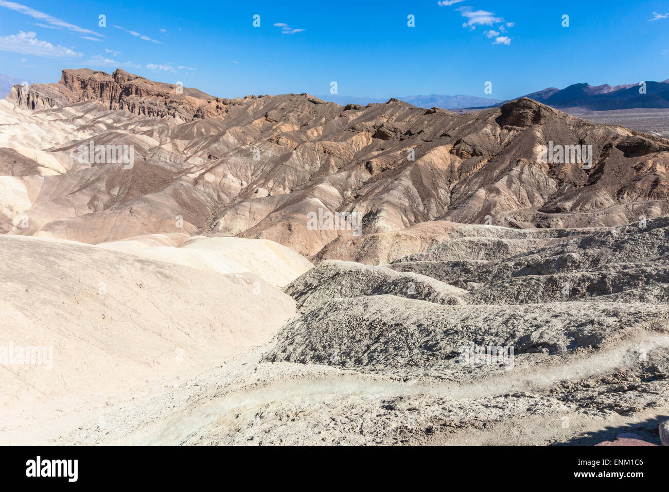 Valle della Morte, un arido paesaggio CALIFORNIA, STATI UNITI D'AMERICA Foto Stock