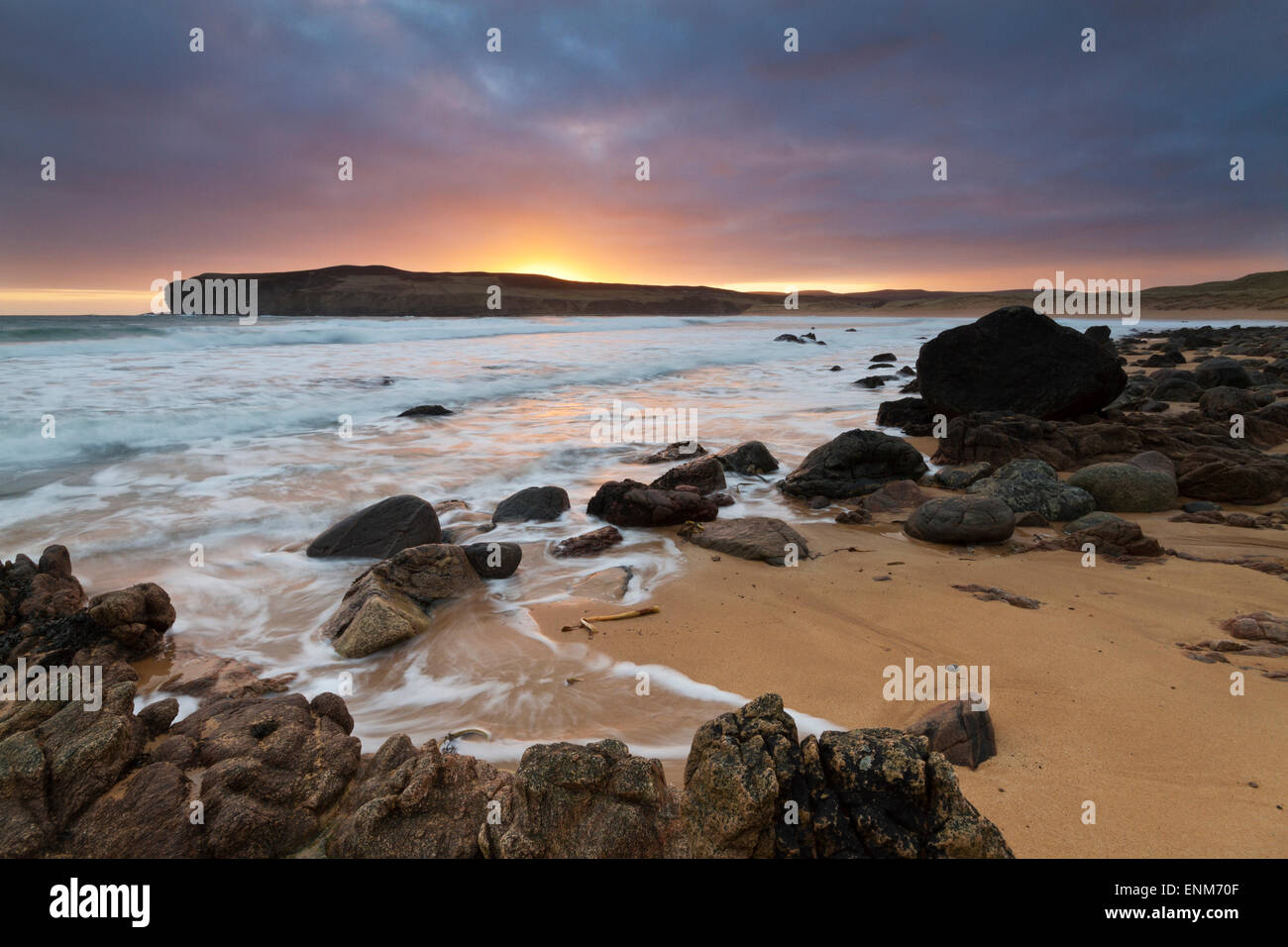 Melvich beach, Sutherland, a nord della Scozia Foto Stock